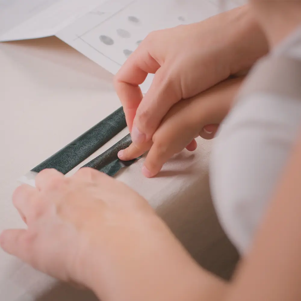 LIINI® Fingerabdruck-Halskette Anchor Roségold – Bild 3