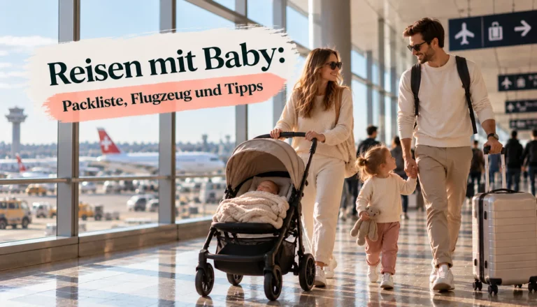 Mutter gibt ihrem Baby im Flugzeug das Fläschchen