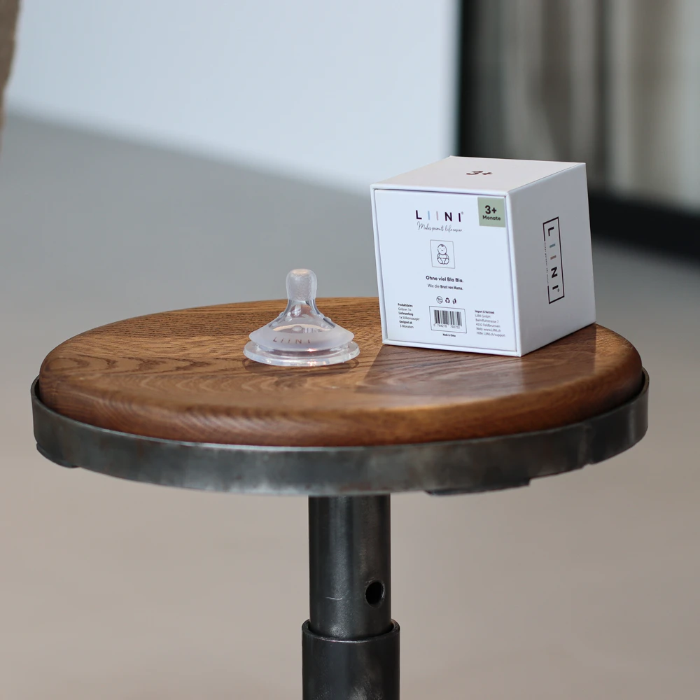 Tétine pour biberon LIINI avec structure mammaire Taille à partir de 3 mois Tétine pour biberon LIINI avec structure mammaire Taille à partir de 3 mois