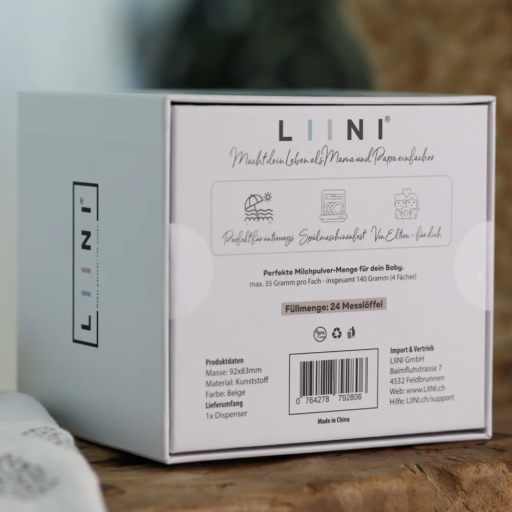 Contenitore di latte in polvere in viaggio Polvere per bambini LIINI Contenitore di latte in polvere in viaggio Polvere per bambini LIINI