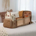 NAPPY changing backpack with baby crib for on the go NAPPY changing backpack with baby crib for on the go