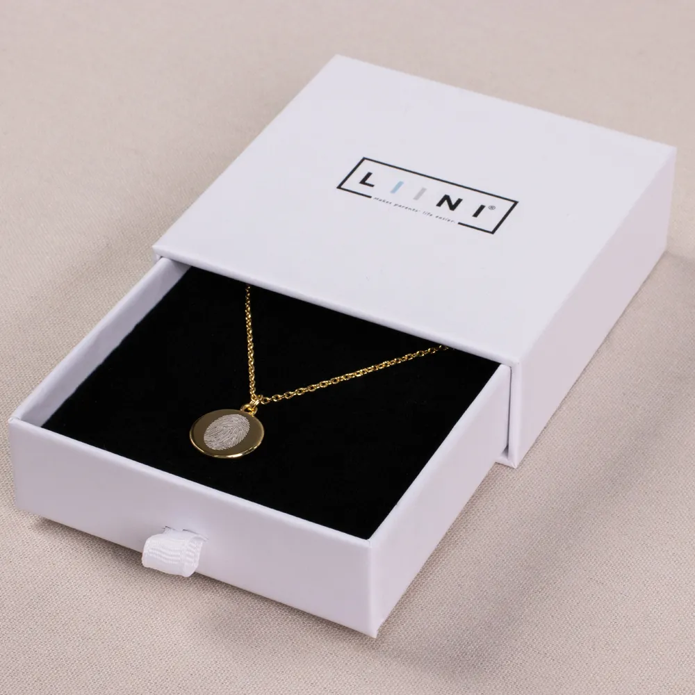 LIINI® Fingerprint necklace Anchor gold - Main Image