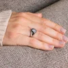 Finger ring LIINI silver fingerprint child Finger ring LIINI silver fingerprint child