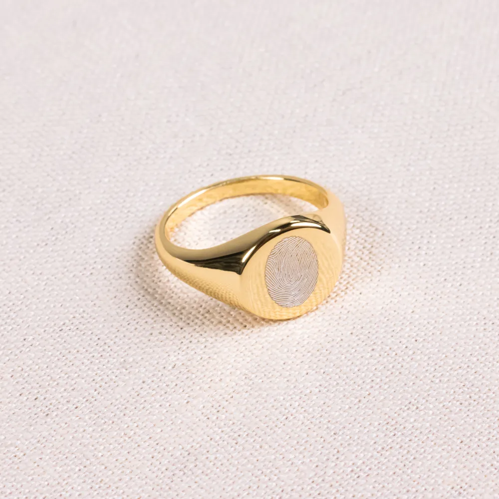 Fingerring Gold Fingerabdruck Baby Fingerring Gold Fingerabdruck Baby