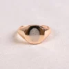 Bague d'empreintes digitales or rose cadeau de naissance