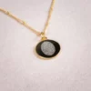 Halskette für Eltern Geburtsgeschenk Fingerabdruck Baby Gold