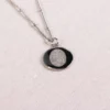 Halskette mit Fingerabdruck Kind Baby Silber