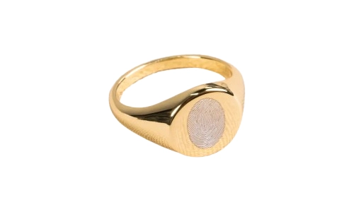 LIINI Ring mit Fingerabdruck gold