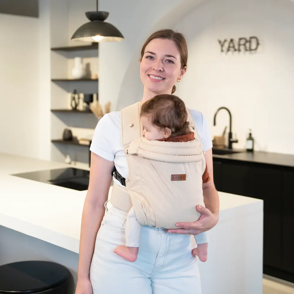 Marsupio LIINI beige vista frontale Marsupio LIINI beige vista frontale