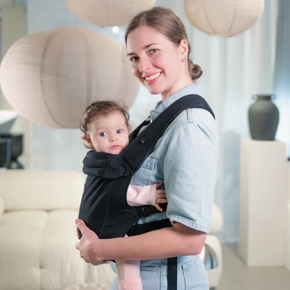 *Outlet* LIINI® Babytrage schwarz – Bild 7