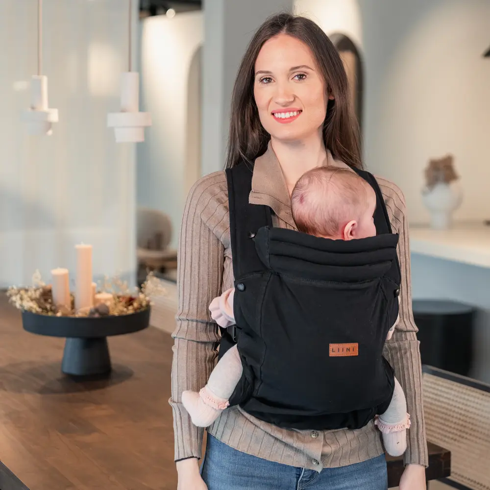 *Outlet* LIINI® Babytrage schwarz – Bild 5