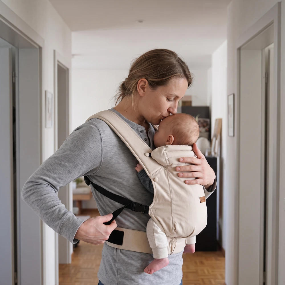 Porte-bébé LIINI gris-beige