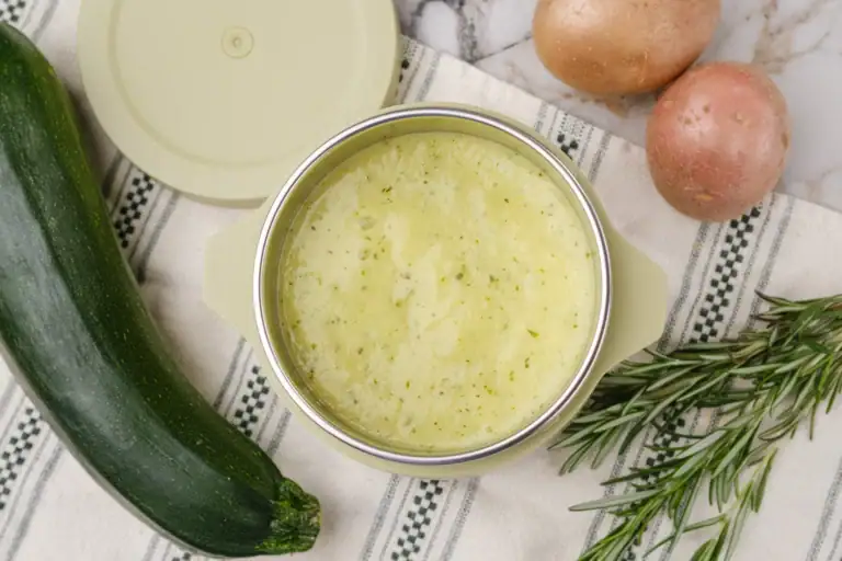 Recette de la bouillie de courgettes et de pommes de terre