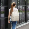 Wickeltasche Baby LIINI rPET Leder cream