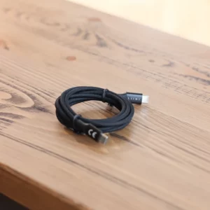 Cavo LIINI USB-C in tessuto nero 150 cm