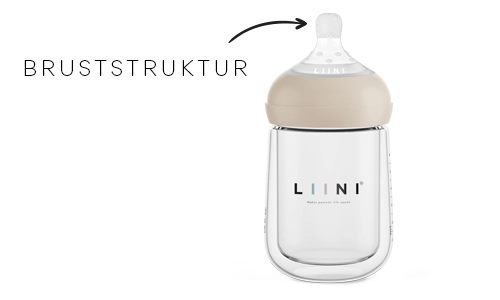 LIINI Doppelglas-Babyflasche 120 ml