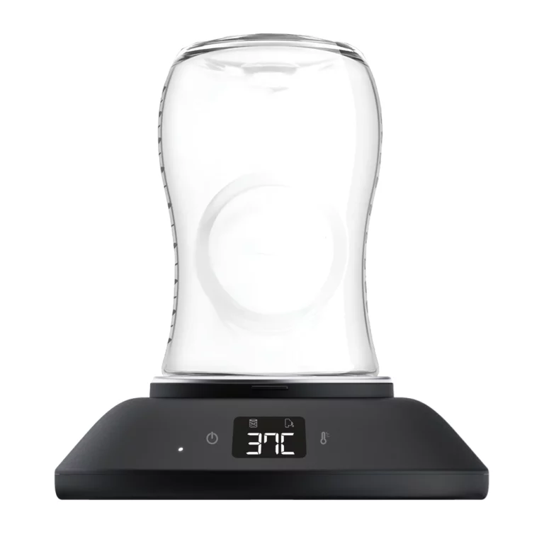 LIINI Home Flaschenwärmer schwarz mit Babyflasche
