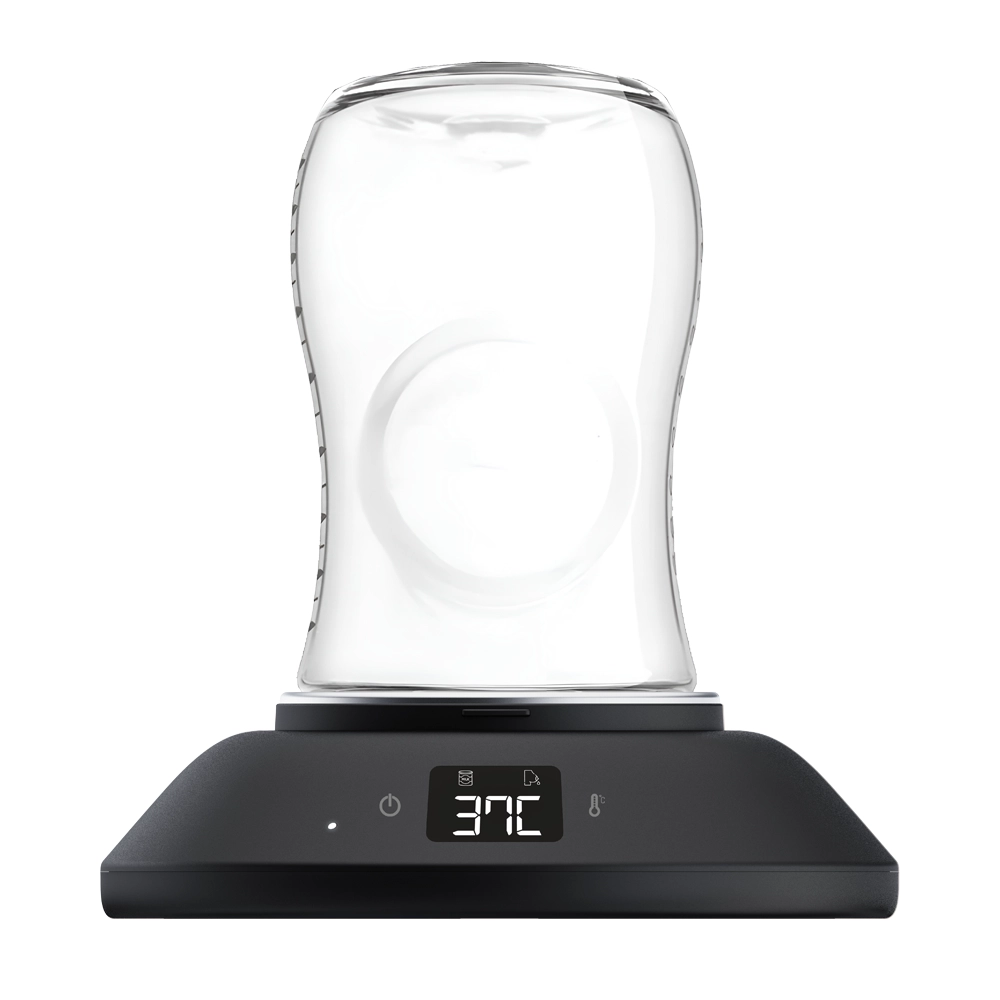 LIINI Home bottle warmer black with baby bottle LIINI Home bottle warmer black with baby bottle