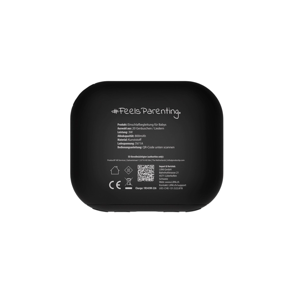 Einschlafhilfe Babys von LIINI schwarz Einschlafhilfe Babys von LIINI schwarz