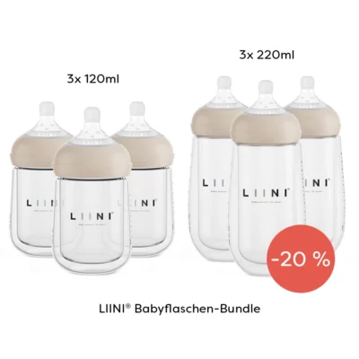 LIINI Baby Bottle Bundle Glass