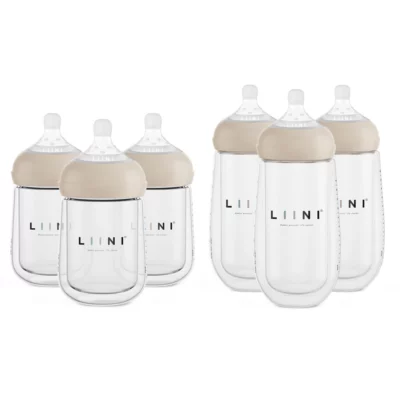LIINI biberon doppio in vetro