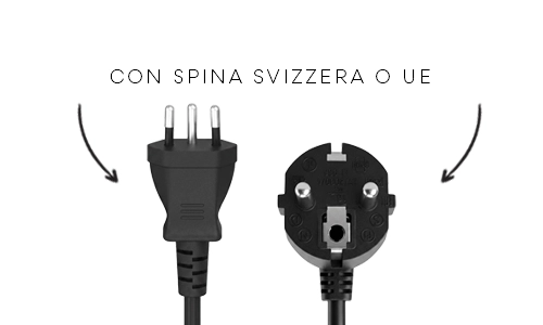 Con spina svizzera o UE