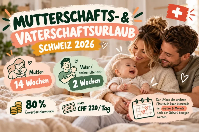 Mutterschaft- und Vaterschaftsurlaub Schweiz 2026