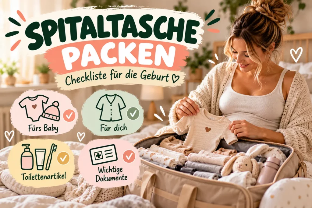 Spitaltasche packen Checkliste für die Geburt