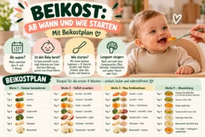 Beikost ab wann? Mit praktischem Beikostplan